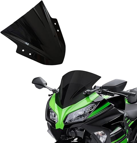 Miniatura 8 de FLPRO - Deflectores de viento de doble burbuja compatible con Kawasaki Ninja 300 EX300R 2013 2014 2015 2016 2017 2018 EX300RNinja 300