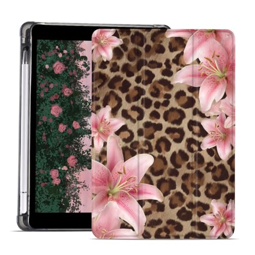 Housse iPad Pro 11 motif floral fleur de lys pour le bureau