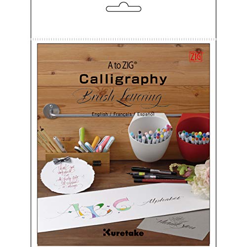 ZIG KURETAKE Calligraphy Brush Lettering Book