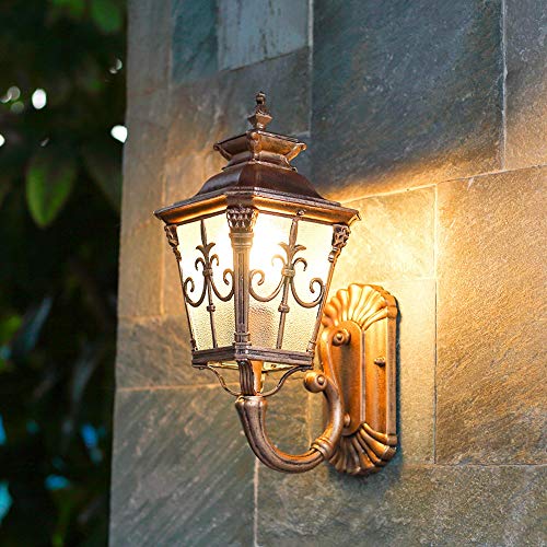 Applique extérieure E27 retro lanterne murale pour éclairage de jardin classique