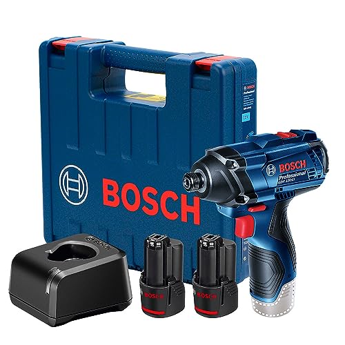 Bosch Chave de impacto GDR 120-LI 12V com 2 baterias, 1 carregado...
