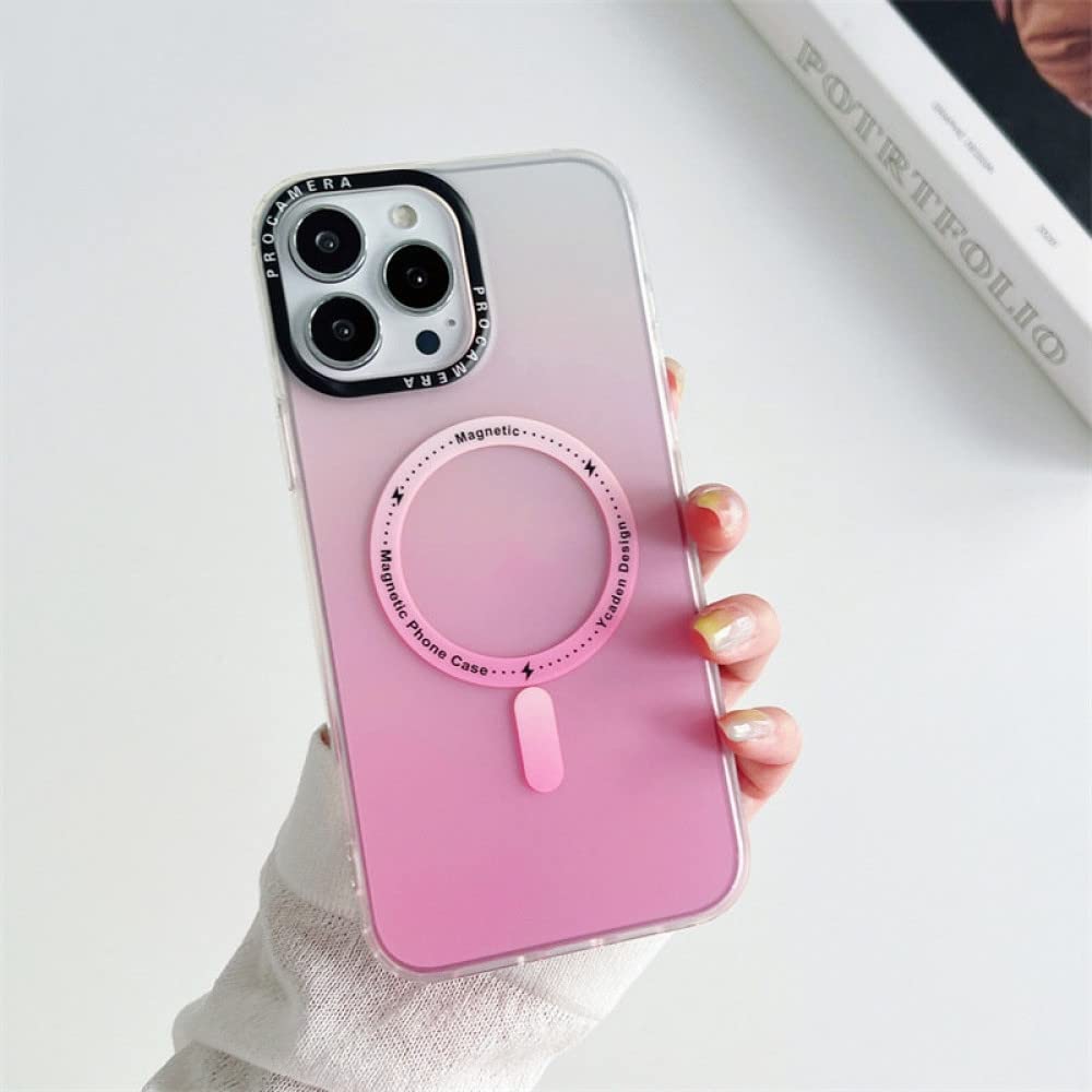 Coque rigide antichoc iPhone 14 Plus acrylique translucide rose