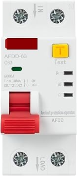 AC220V AFDD Arc Fault Protector Device RCBO RCCB MCB Circuit Breaker Interrupted Overload Earth Leakage Short Circuit Protection25A