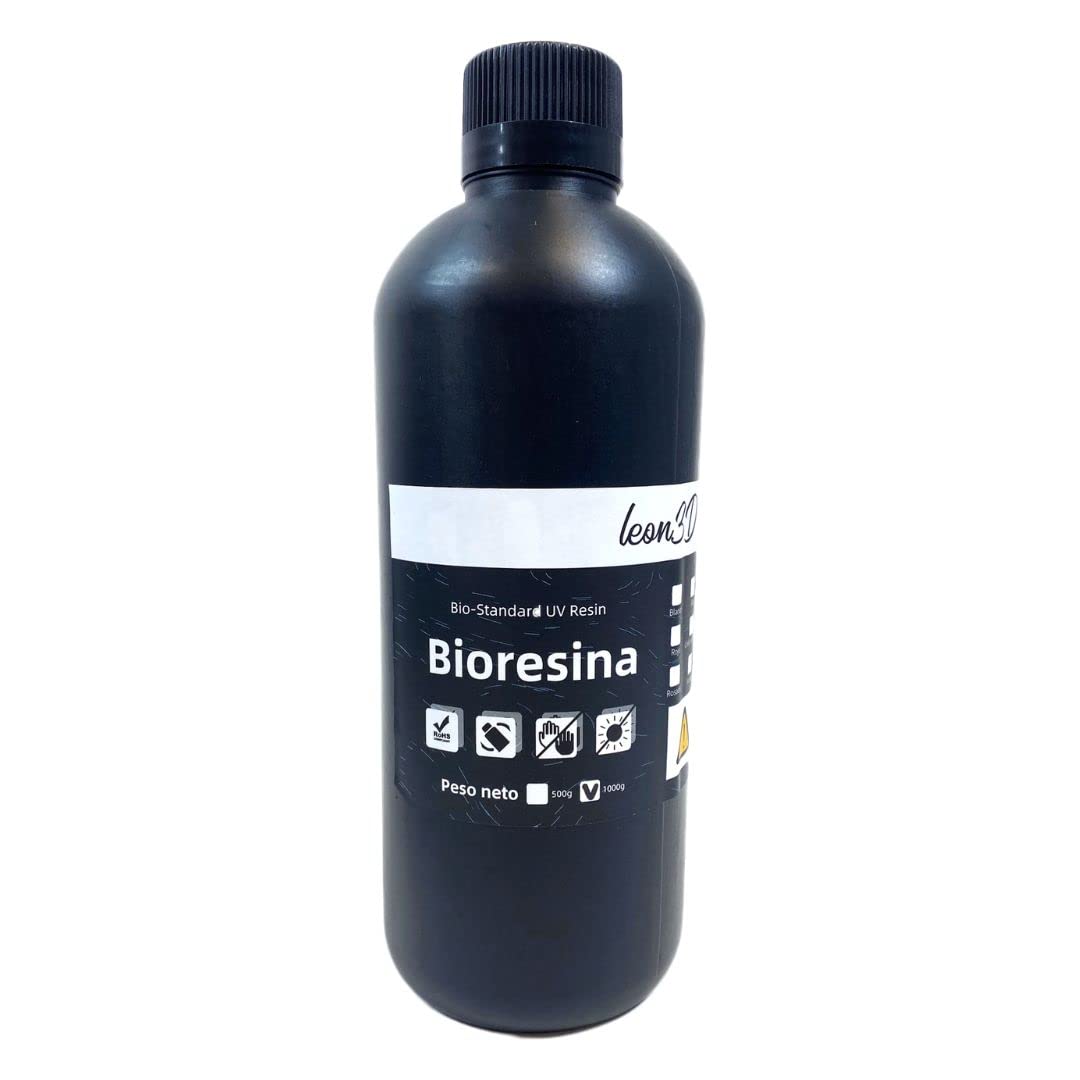 Bioresina PLA mejorada para Impresora 3D | Fotopolímero | Resina rápida para LCD/DLP/SLA · 1000g de Resina sintética en Líquido (Verde)