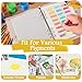 1 Pack Watercolor Swatch Book for Artists 140Lb 100% Cotton 15 Sheets Acid-Free Travel Size Painters Color Diary Spiral-Bound A5 Watercolor Journal Paper for Oil Pastels with Glassine PVC Cover