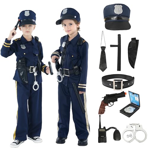 Disfraz Completo de Policía para Niños 3-14 años