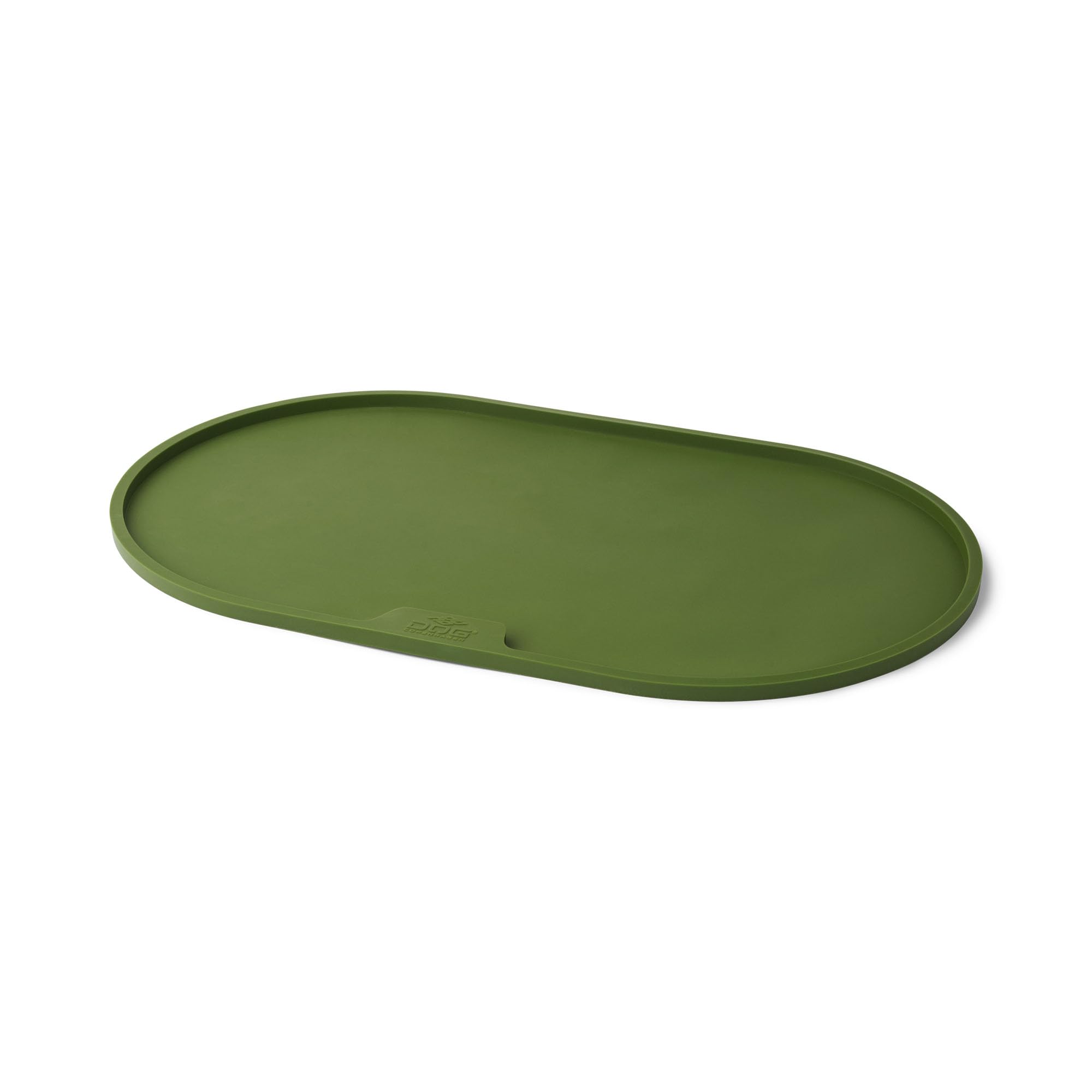 DOG Copenhagen Tapis de gamelle pour Chien - Tapis d'alimentation en Silicone - Tapis de Bol Imperméable et antidérapant, Racing Green, M