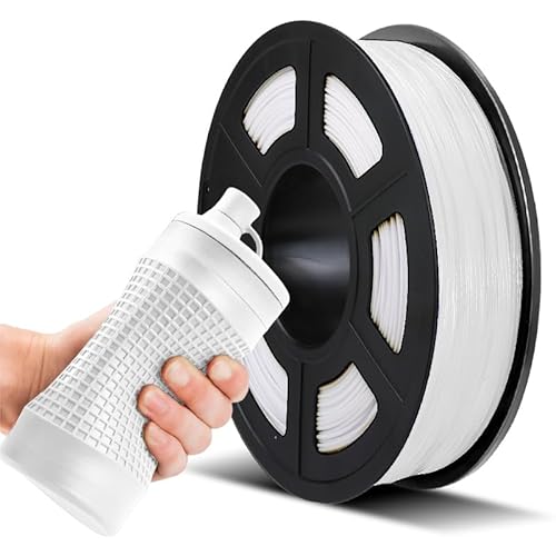 TPU Flexible Filament 1.75mm, JAYO 3D Drucker Filament TPU Härte 95A, Maßgenauigkeit +/- 0,02, 0.5KG/500G Spule, TPU White TPU Flexible Filament 1.75mm, JAYO 3D Drucker Filament TPU Härte 95A, Maßgenauigkeit +/- 0,02, 0.5KG/500G Spule, TPU White