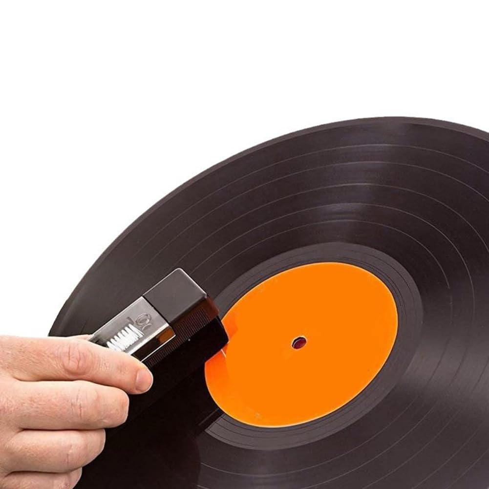 3-Teiliges Schallplatten-Reinigungsbürsten-Reiniger-Set für Vinyl-Schallplatten, Reinigungsbürste, Staubentfernungsset, Reinigungsbürsten-Set