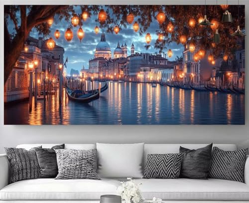DIY tableau strass diamant canevas débutant broderie 5D Venise