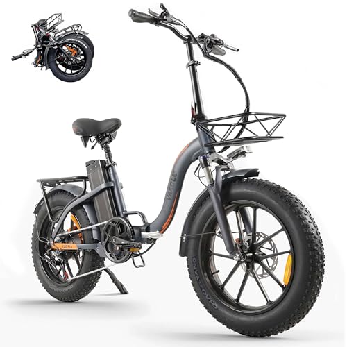 VAKOLE Y20 Pro Bicicleta eléctrica Plegable 20 Pulgadas, Bicicleta eléctrica para Hombre y Mujer, Extraíble 48 V 20 Ah batería, Aplicación de Soporte, Frenos hidráulicos – 110 km de Alcance