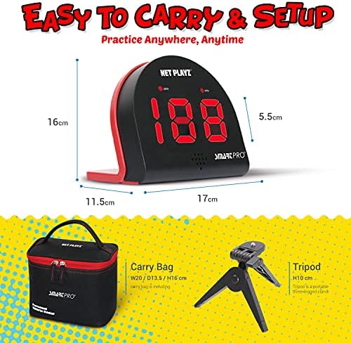 Baseball Gifts, Radar Speed Guns (Hands-Free) Baseball Radar, Pitch Training Aids, High-Tech Gadget & Gear, Black (NIS022132024)