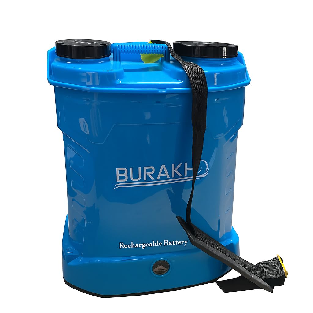 12L & 20L Electric Knapsack Pressure Sprayer | Rechargeable Battery-Powered Backpack Sprayer for Garden and Agricultural Use | 8000 & 6000mAh Lithium Battery | Blue (20L)