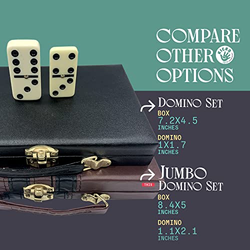 Set Clásico Premium de Dominó Dobles Seis en Caja de Madera miniatura 5