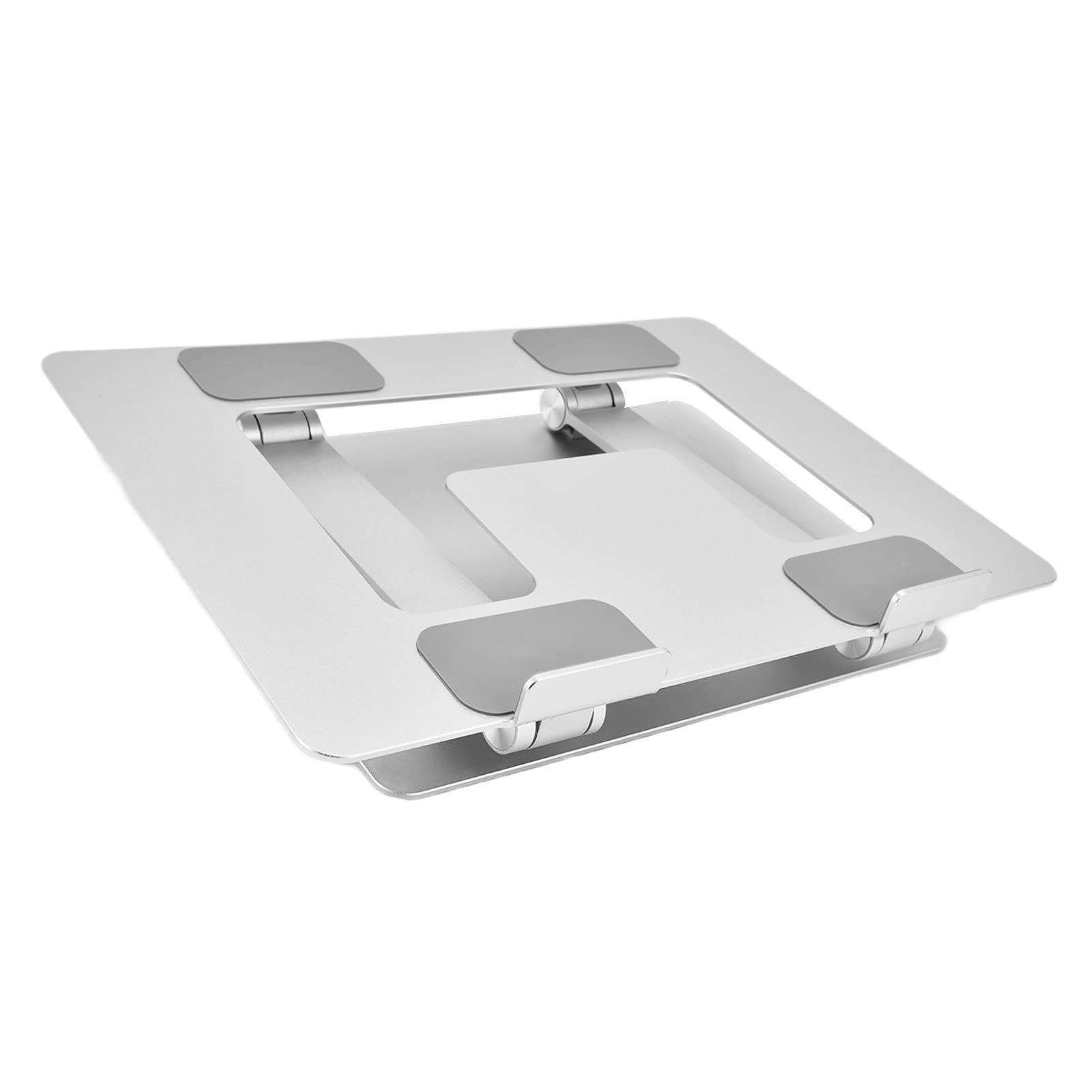 Supporto per Laptop Pieghevole Portatile in Lega di Alluminio Supporto per Notebook Supporto per Rialzo per Computer Supporto di Raffreddamento per Computer Argento,