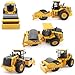 QuirkyGlee Remote Control Road Roller Toy, RC Road Roller Truck Construction Toys Vehicle 7 Channel with Sound and Lights, Garbage Truck Toys Birthday Gifts for Boys Adults & Kids