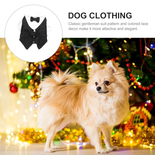 Disfraz de perro traje de caballero rayado talla L miniatura 7