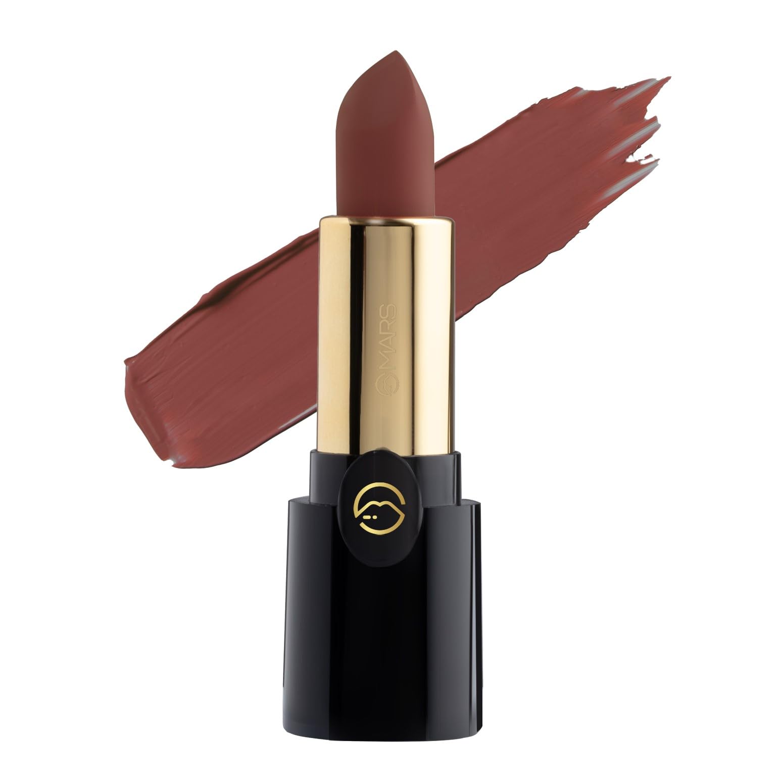 MARS Plush Velvet Creamy Matte Lipstick for women | Smooth Glide | One Swipe Pigmentation | Non-Drying and Creamy Formula | Rich and Vibrant Color | 3.2 gm | (16-Dark Magic)