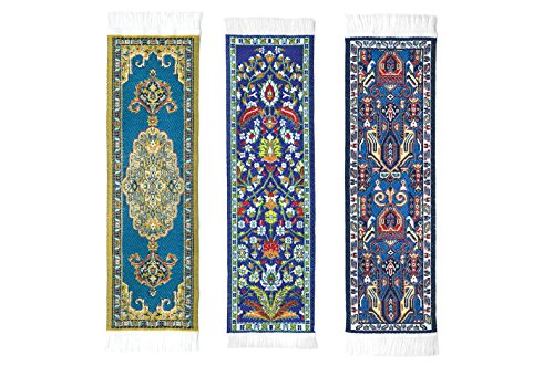 Oriental Carpet Bookmarks Tientsin - Authentic Woven Carpet - Rug Bookmarks - Beautiful, Elegant, Woven Cloth Bookmarks! Best Gifts For Men Women Adults Teens Teachers & Librarians! #TOP6