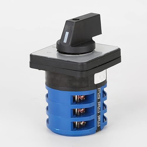 Miniatura 6 de Interruptor selector de cambio universal, interruptor de transferencia de energía, 3 posiciones 12 terminales, LW26-633 380V 63A Motor, Generadores