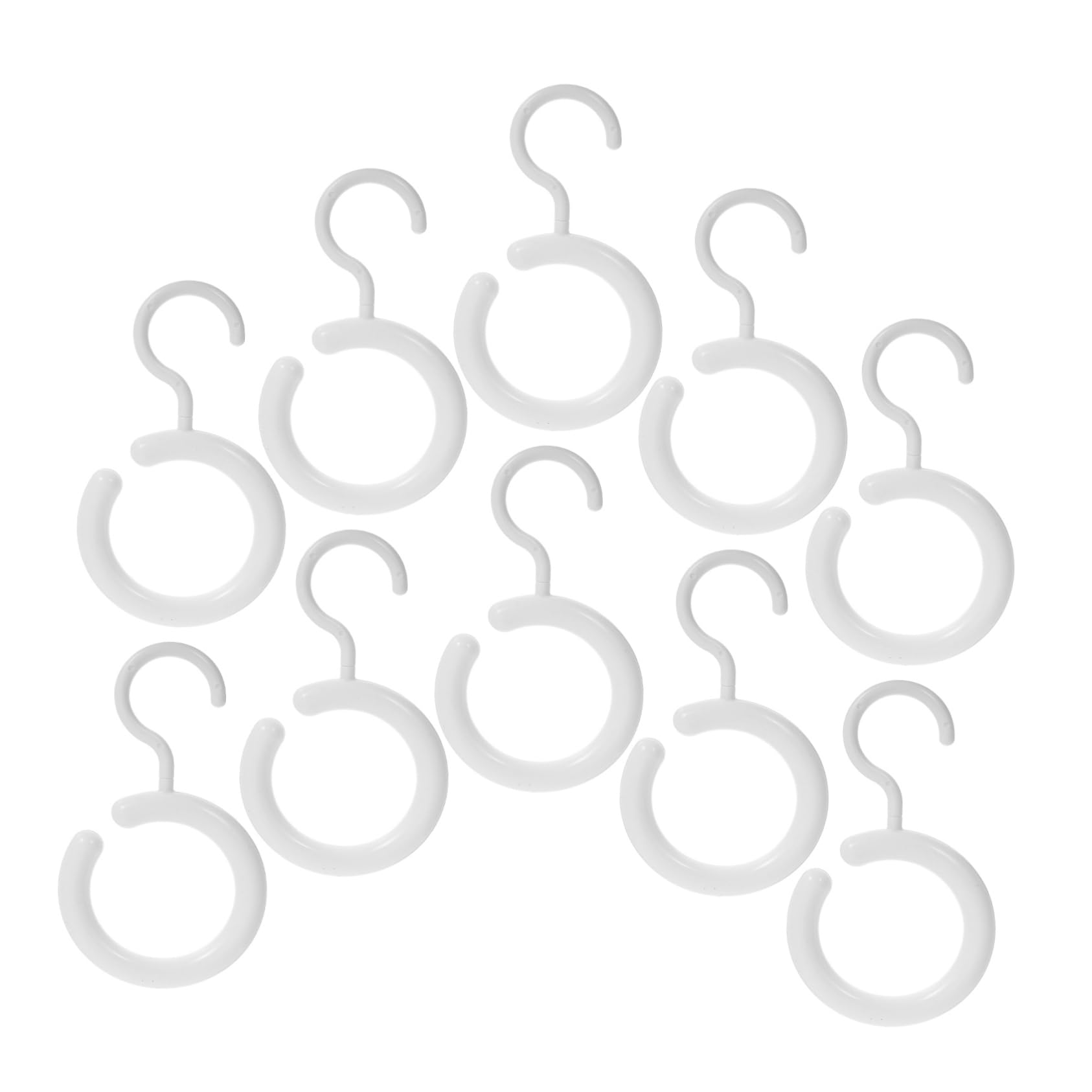 DECHOUS 10pcs Scarf Organizer and Belt Hanger Multi Purpose Non Slip Round Rack for Closet Space Saving Storage of Ties Scarves and Accessories for Bedroom Use