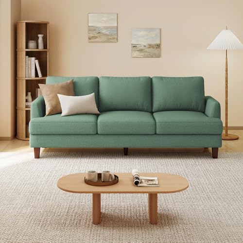 Image of Gericco Mid Century Modern 89 inch 3-Seater Couch for Living Room, Green