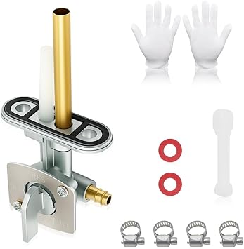 Fuel Petcock Valve Fits Yamaha Big Bear 250 400 Bear Tracker 250 Bruin 250 Timberwolf 250 YFB250 Warrior 350 YFM250 YFM350, Kawasaki Bayou 220 250 300 400, Suzuki King Quad 300 LT80 LTZ250 ect
