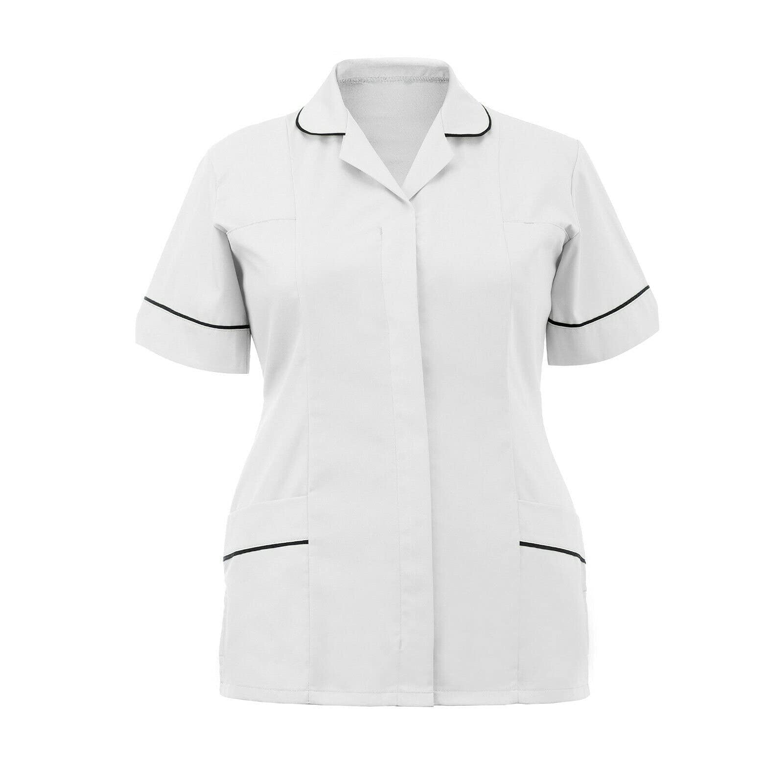 Fulidngzg Uniforme Empleada Hogar: Casaca Sanitaria Médico Uniforme Estetica Unisex Uniformes De Trabajo Estética Veterinaria Uniformes Sanitarios Dentista Uniforme Limpieza Uniforme Enfermera Cocinero