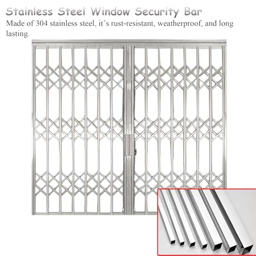 Barre de sécurité télescopique acier pour fenêtre et porte coulissante - 4
