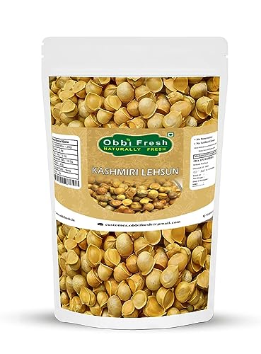 Image of obb Kashmiri Garlic /Kashmiri Lehsun Single Clove - 50 GM - Fresh & Natural Snow Mountain Garlic