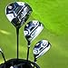 PGM Men's Complete Golf Club Sets - 11 Pieces - 2 Wood (#1,3), 1 Hybrid (#4H), 7 Irons(#5,6,7,8,9,PW,SW), 1 Putter - Golf Stand Bag - Right Handed - Ideal for Beginners