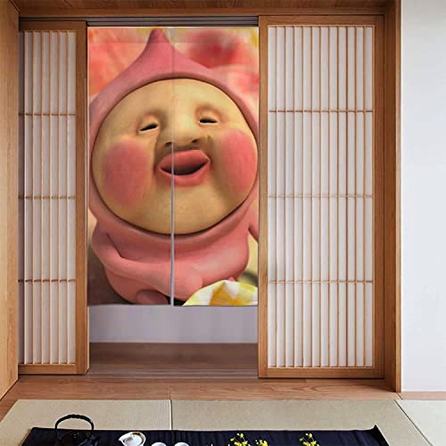 こびとづかん のれん 遮光 目隠し 和室 洋室兼用 玄関 出入り口 四季通用 飾り 断熱防寒