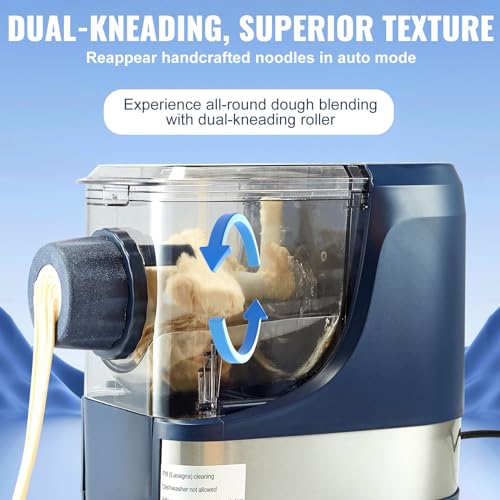 Vevor 150W AUTOMATIC NOODLE MAKER Machine With 8 Pasta Shapes, 4 Intelligent Modes, 500G Flour Capacity Pasta Maker Machine thumb #3