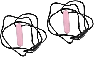 ibasenice 6 Pçs Vara De Dentição Calmante Mordedor Sensorial Oral Auxiliares De Motor Brinquedos Para Crianças Mordedor Mastigar Brinquedos Silicone Mordedor Colar Sensorial Mastigar