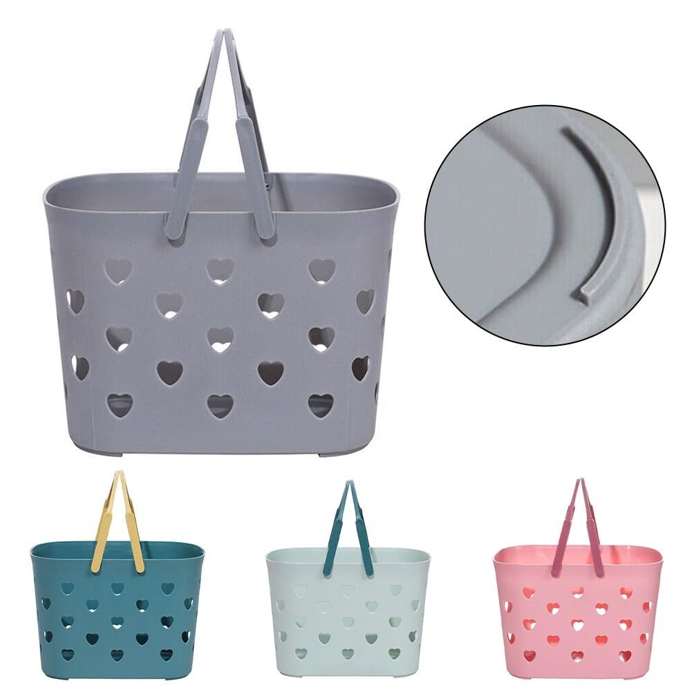 Plastic Shower Caddys Basket Bathroom Organizer with Handle Hollow Out Caddys Replacement for OEM