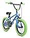 BIKESTAR Bicicletta Bambini 4-5 Anni da 16 Pollici Bici per Bambino et Bambina BMX con Freno a retropedale et Freno a Mano Blu & Verde