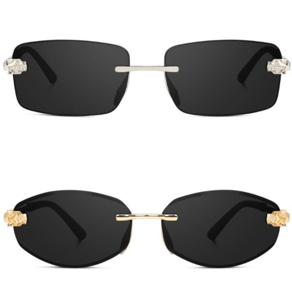 Lightweight Everyday Wear Silver::Gold Coloured Sunglasses for Men & Women 5193_Silver_BLK & 5199_gold_BLK-image-8