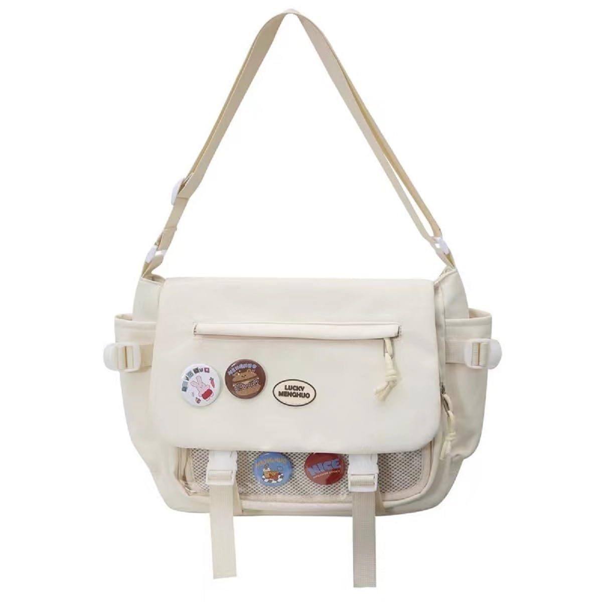 Cute Medium Messenger Bag, Casual Crossbody Bag for Women Aesthetic Bag Ita Bag Tote Shoulder Purse