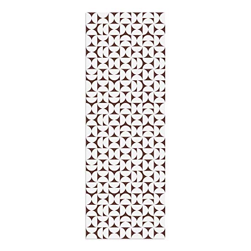 Alfombra Vinílica, Geometría, Marrón, 200 x 70 cm, Varios Tamaños 