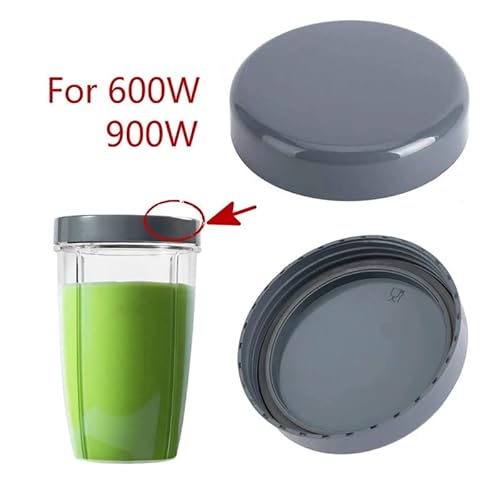Shinekoo Wiederverschließbare Deckel mit Dichtungen, Ersatzteile für Nutribullet-Becher, 600 W, 900 W