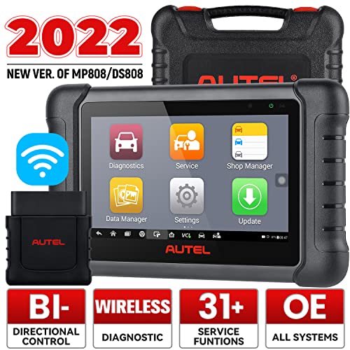 Autel MaxiPRO MP808BT Automotive Diagnostic Scanner - 2022 New Model of MP808 DS808, Same as MS906, Wireless OE-Level Diagnostics, Bi-Directional Control, 30 + Services, IMMO, Oil Reset, EPB, SAS, DPF Autel MaxiPRO MP808BT Automotive Diagnostic Scanner - 2022 New Model of MP808 DS808, Same as MS906, Wireless OE-Level Diagnostics, Bi-Directional Control, 30 + Services, IMMO, Oil Reset, EPB, SAS, DPF
