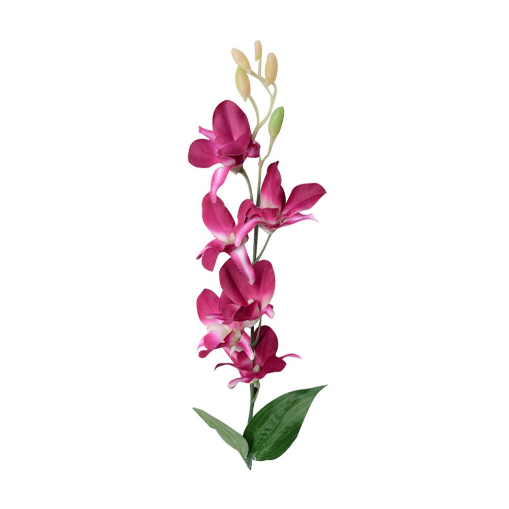 Connoworld--Artificial Fake Orchid Flower Plant Home Office Wedding Party Decor Ornament - Purple