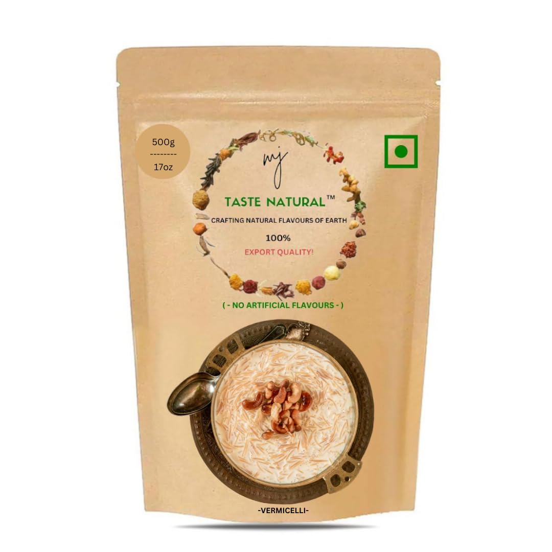 MJTASTENATURAL Vermicelli Seviyan | Semiyan Barik Roasted Eid Special Sheer Kurma Lal Sevi Pack 250gx2 (500g)-picture-32