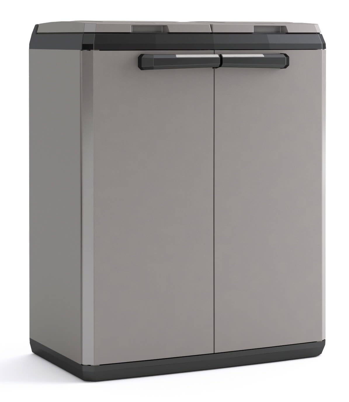 Keter Armadio per Raccolta Differenziata 68x39x85 cm Split Cabinet Basic Grigio