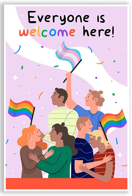 Equity Posters for Classroom - Everyone is Welcome Here Poster