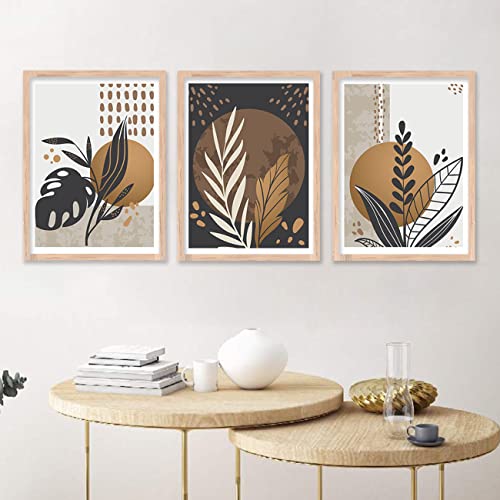 Image of kotart Modern Wall Art Framed Painting for Wall Decoration - Wall Painting for Living Room, Bedroom - Big Size Wall Painting for Wall Decor (Multi, Framed) Set of 3 (Medium, Painting 06)