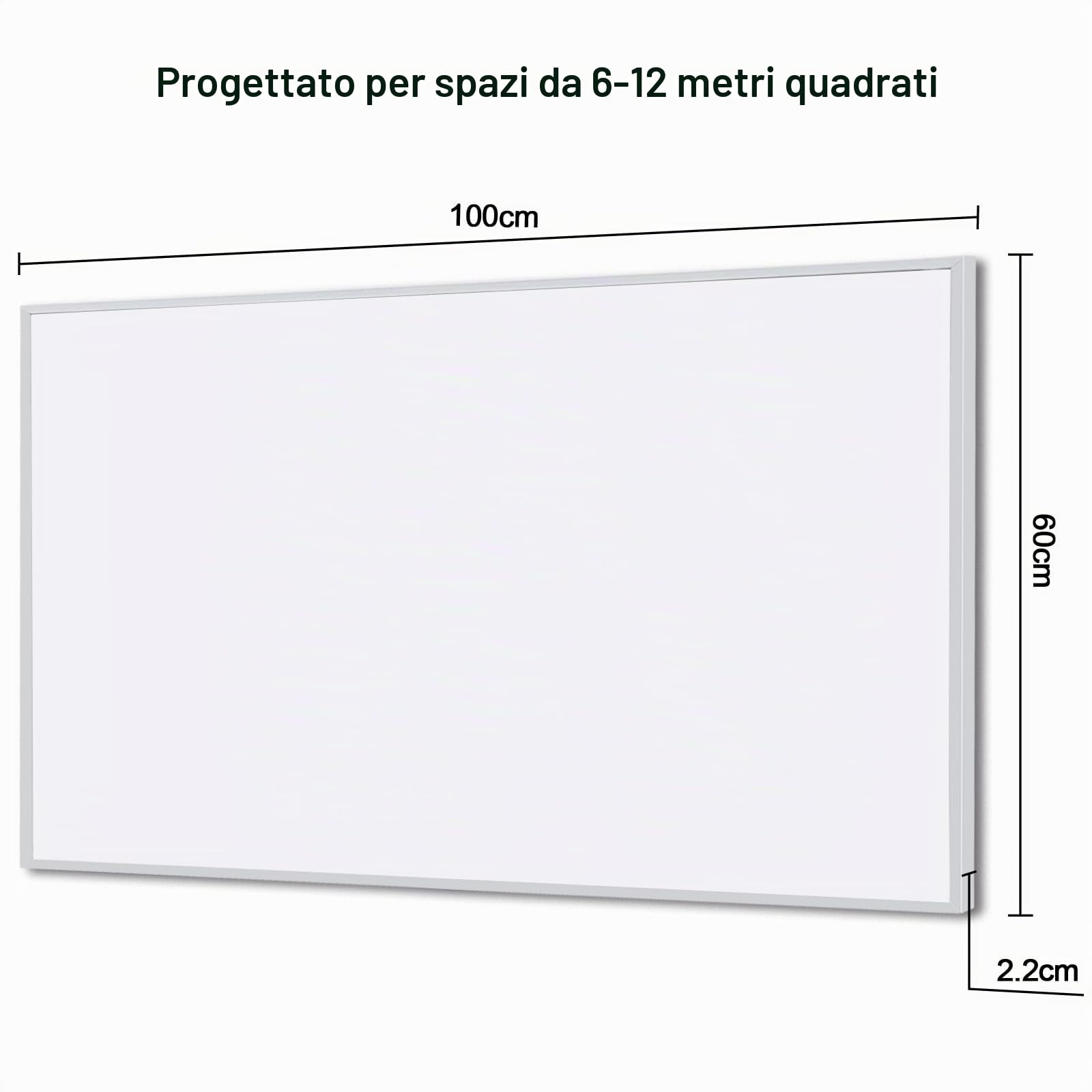Pannello Radiante Infrarossi 600W, Riscaldamento a parete a infrarossi a risparmio energetico - stufa a infrarossi - TÜV