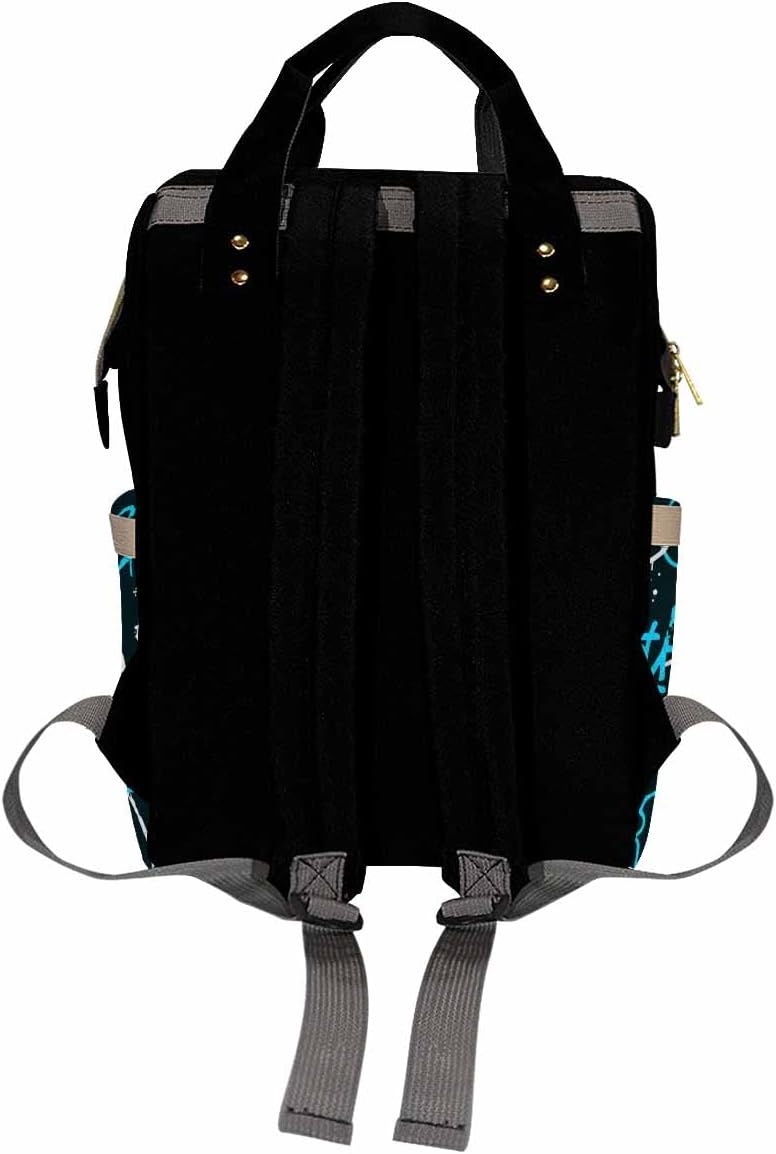 Artsadd Personalized Boys Nappy Bag Large Capacity Baby Diaper Bags, Graffiti Pearl Daypack Custom Name Diaper Backpack for New Mom Women Men