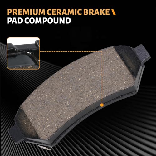 Image of D1075 Front Ceramic Brake Pads Kit Fit For LaCrosse 2005-2009, For Terraza 2005-2007, For Chevrolet Uplander 2005-2008, For Pontiac Grand Prix 2005-2008, For Saturn Relay 2005-2007