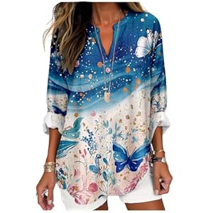 domirica Floral Tops for Women V Ne...